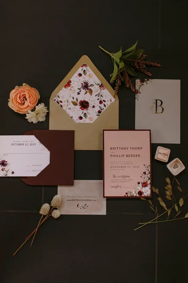 Fall Wedding Inspiration with Blush and Peach Details