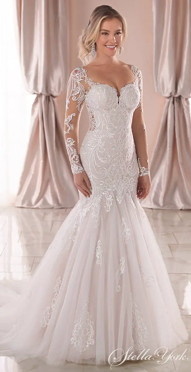 gorgeous long sleeve wedding dresses