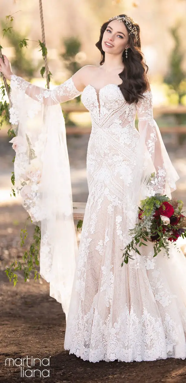 Long sleeves wedding dresses -Martina Liana Style 1147