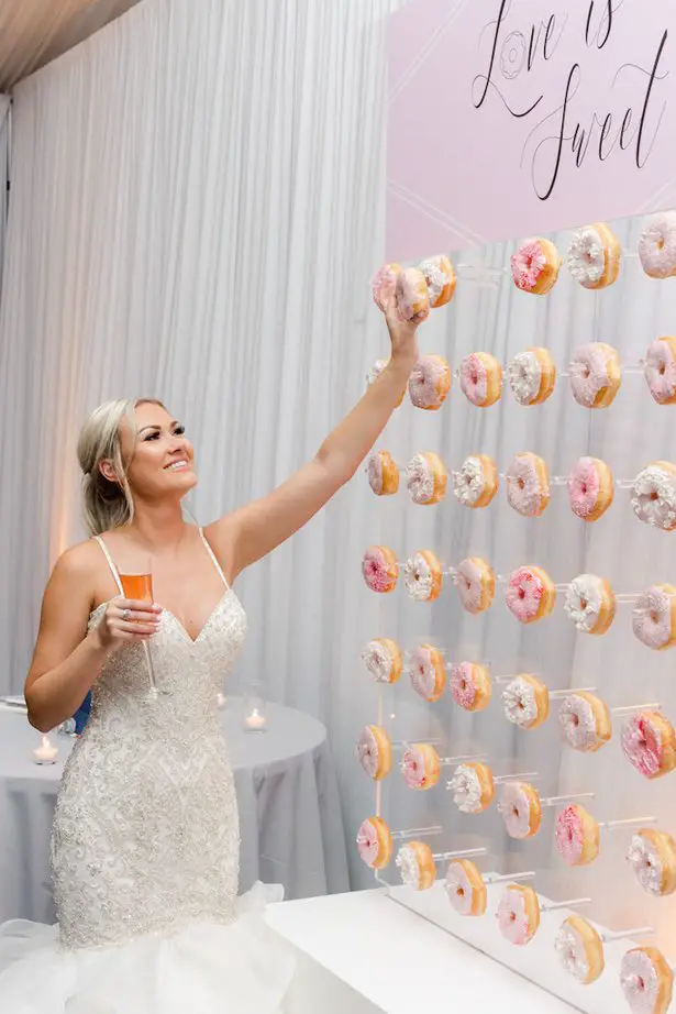 Wedding Donut wall - Krystle Akin Photography