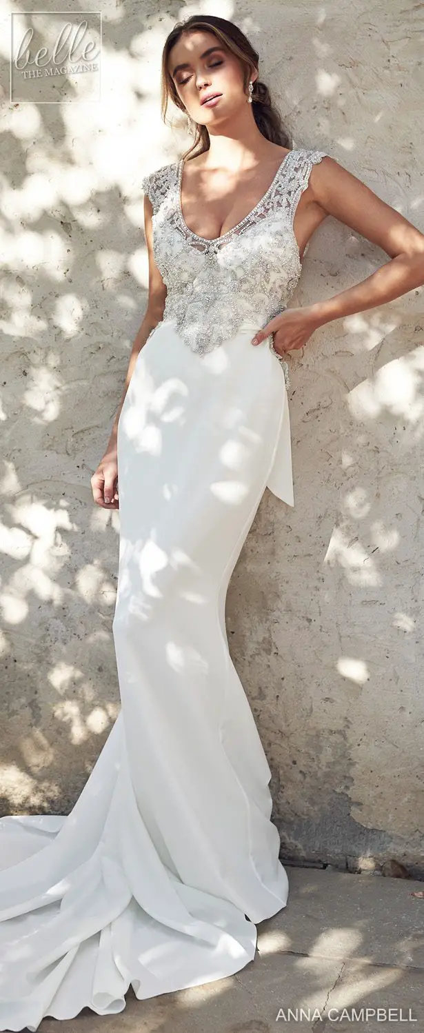 Anna Campbell 2020 Wedding Dress Lumiére Bridal Collection - Athena Crepe