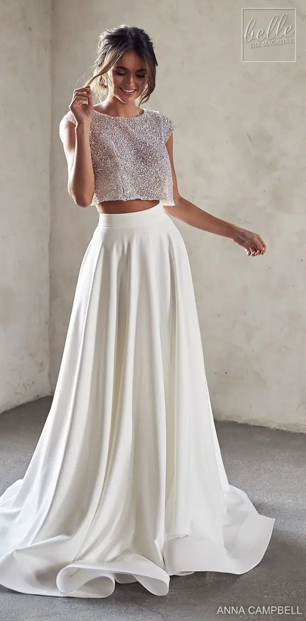 separate skirt wedding dress