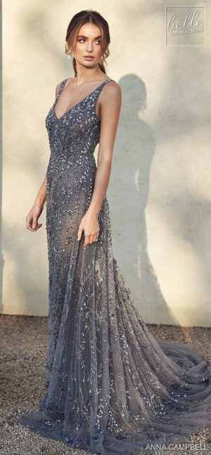 Anna Campbell 2020 Wedding Dress Lumiére Bridal Collection - Indigo Midnight Empress