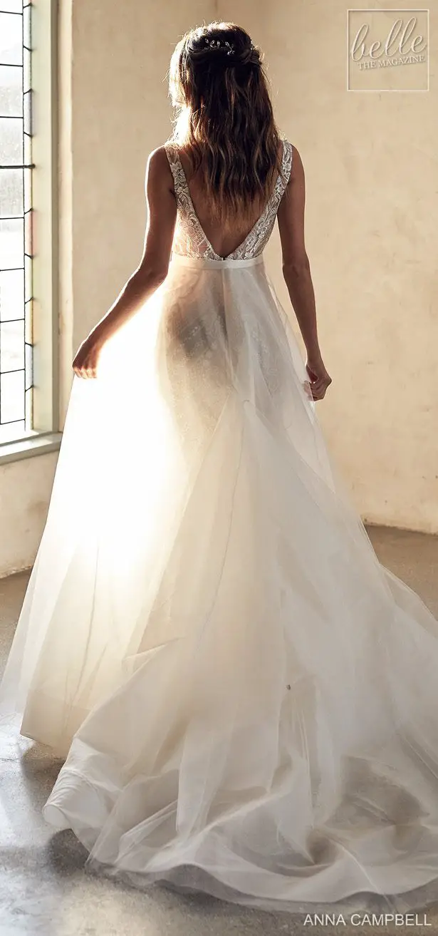 Anna Campbell 2020 Wedding Dress Lumiére Bridal Collection - Lexi Trumpet with Magnolia Overskirt