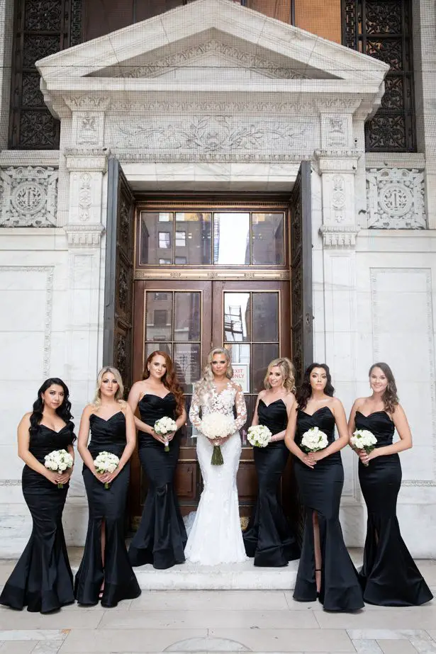 Black bridesmaid dresses- Rafal Ostrowski Photography