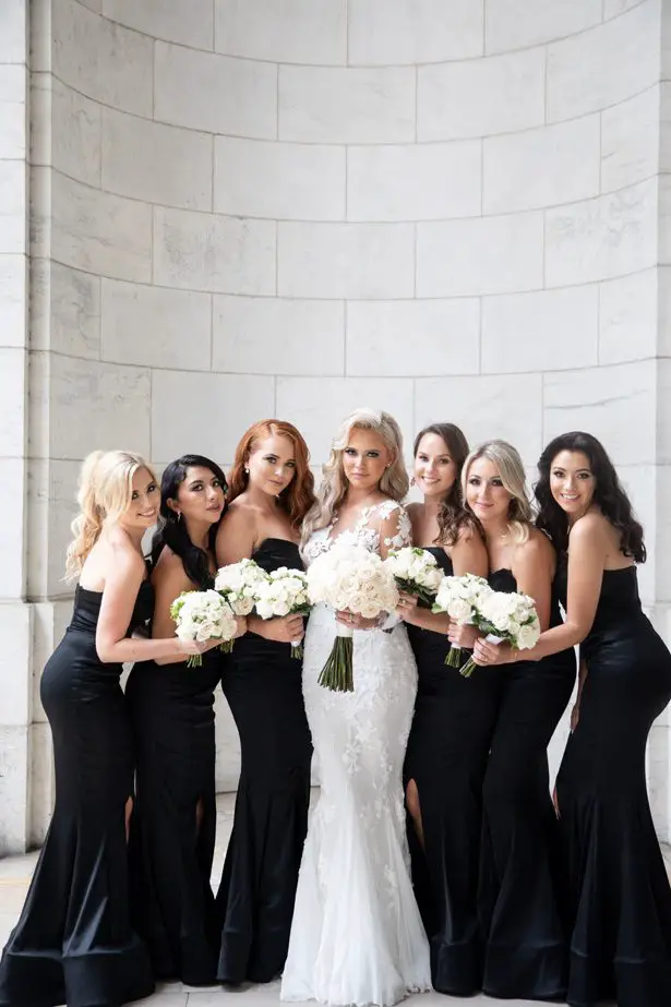 Black bridesmaid dresses- Rafal Ostrowski Photography