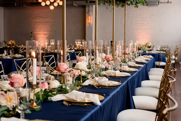 Long wedding tablescape - Jenny DeMarco Photography