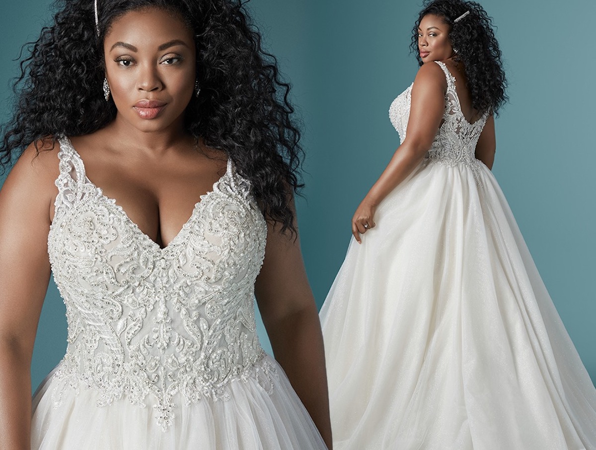 best wedding dresses for short curvy figures