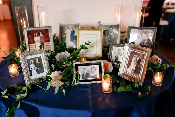 Love ones picture display for wedding - Jenny DeMarco Photography