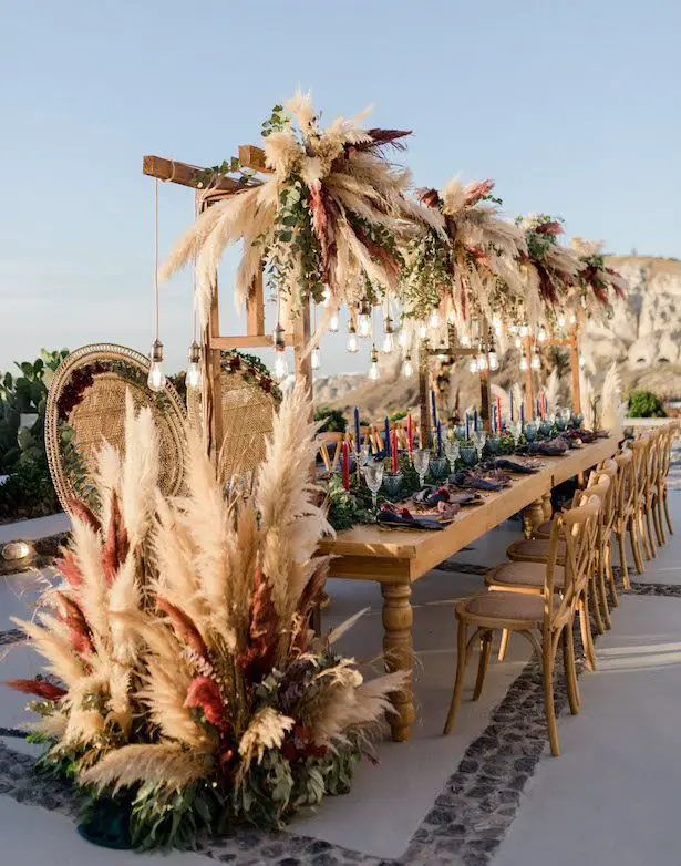 Pampas Grass Wedding Ideas for the Boho Glam Bride