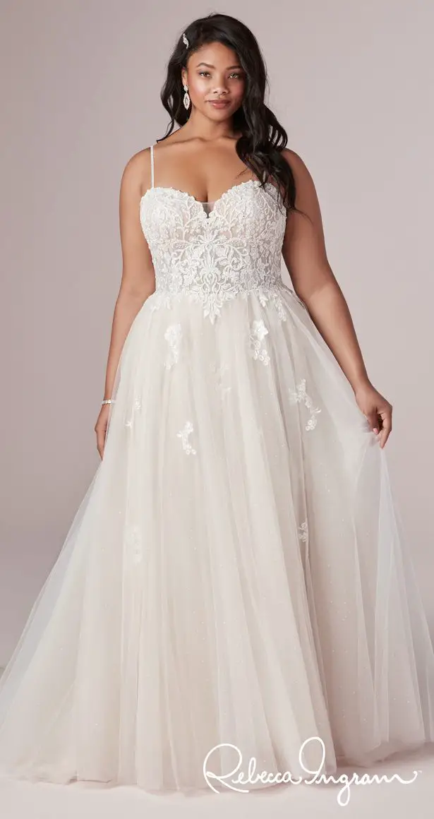 Plus Size Wedding Dress by Rebecca Ingram - Marisol