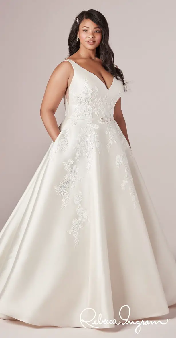 plus size simple wedding dresses