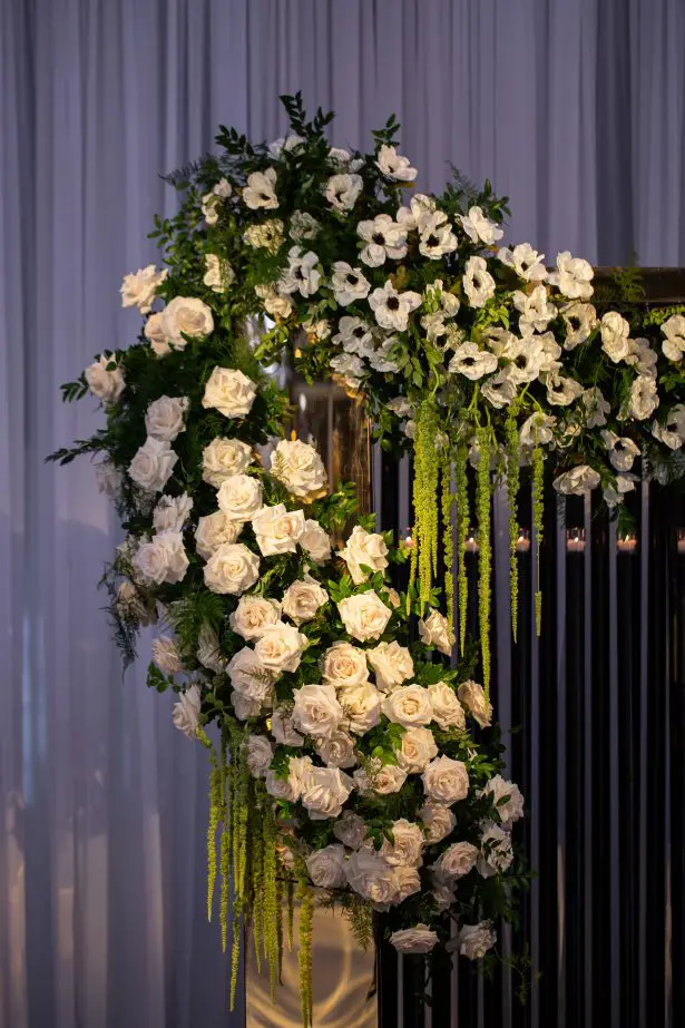 White and green wedding flowers and decor - Rafal Ostrowski Photography