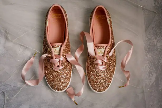 Rose Gold Wedding Keds - Jenny DeMarco Photography