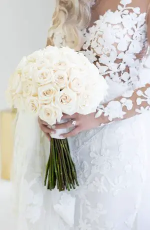white rose wedding bouquet - Rafal Ostrowski
