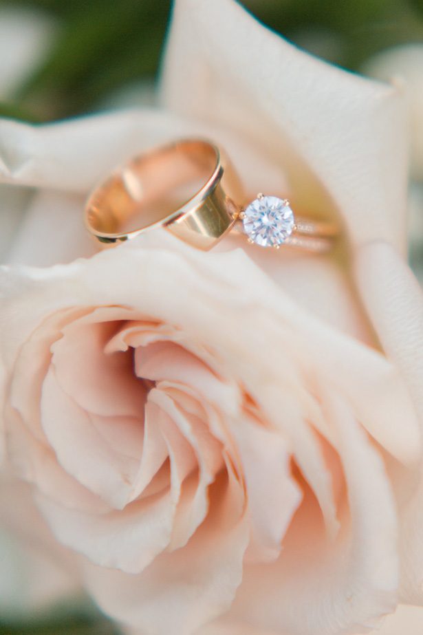 Rose gold wedding rings-  Jennifer Markle Photography