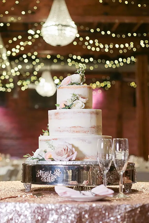 White naked wedding cake - Soul Creations Photography