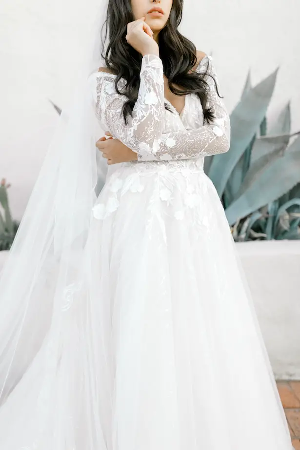 allure bridal long sleeve