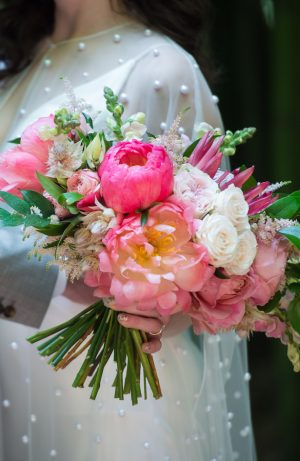 Pink peony wedding bouquet - Photography: 6 of Four
