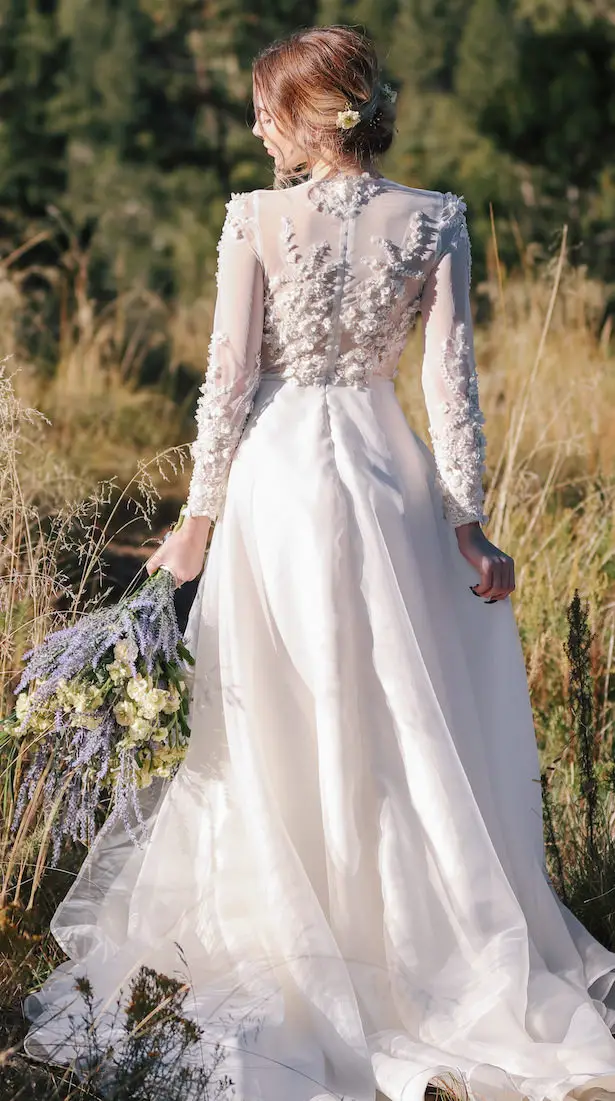 Romantic Boho Wedding Dress - Photo: Tiffany Hudson Films
