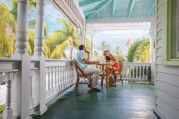 Key West Honeymoon-Couple Porch Dining C