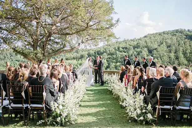 black tie garden wedding