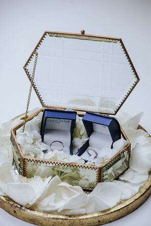 Photo of bride and grooms wedding bands - Photo: Dmitry Shumanev Production