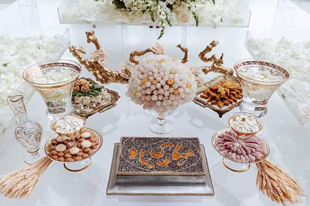 Persian wedding Sofreh Agd Muslim ceremony spread - Photo: Dmitry Shumanev Production