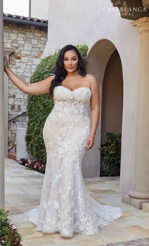 Casablanca Bridal Plus Size Wedding Dresses Spring 2020 - Style 2438 Angelina