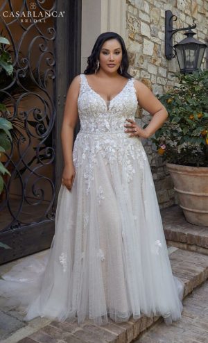 Casablanca Bridal Plus Size Wedding Dresses Spring 2020 - Style 2445 Lucy