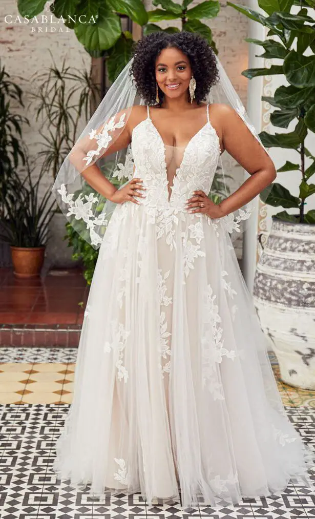 Casablanca Bridal Plus Size Wedding Dresses Spring 2020 - Style BL354 Callie