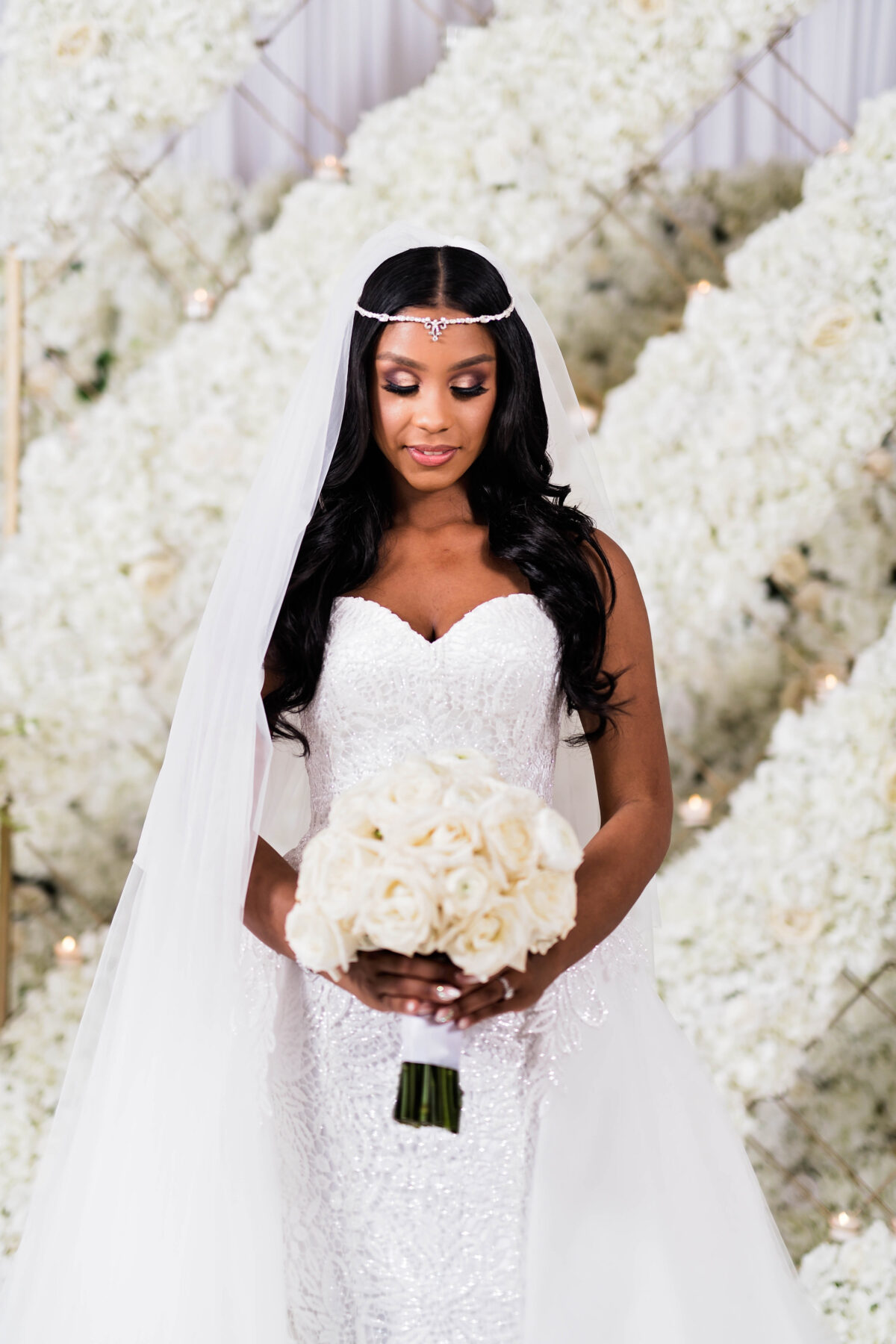 Glamorous African American Bride - Photography: Pharris Photos