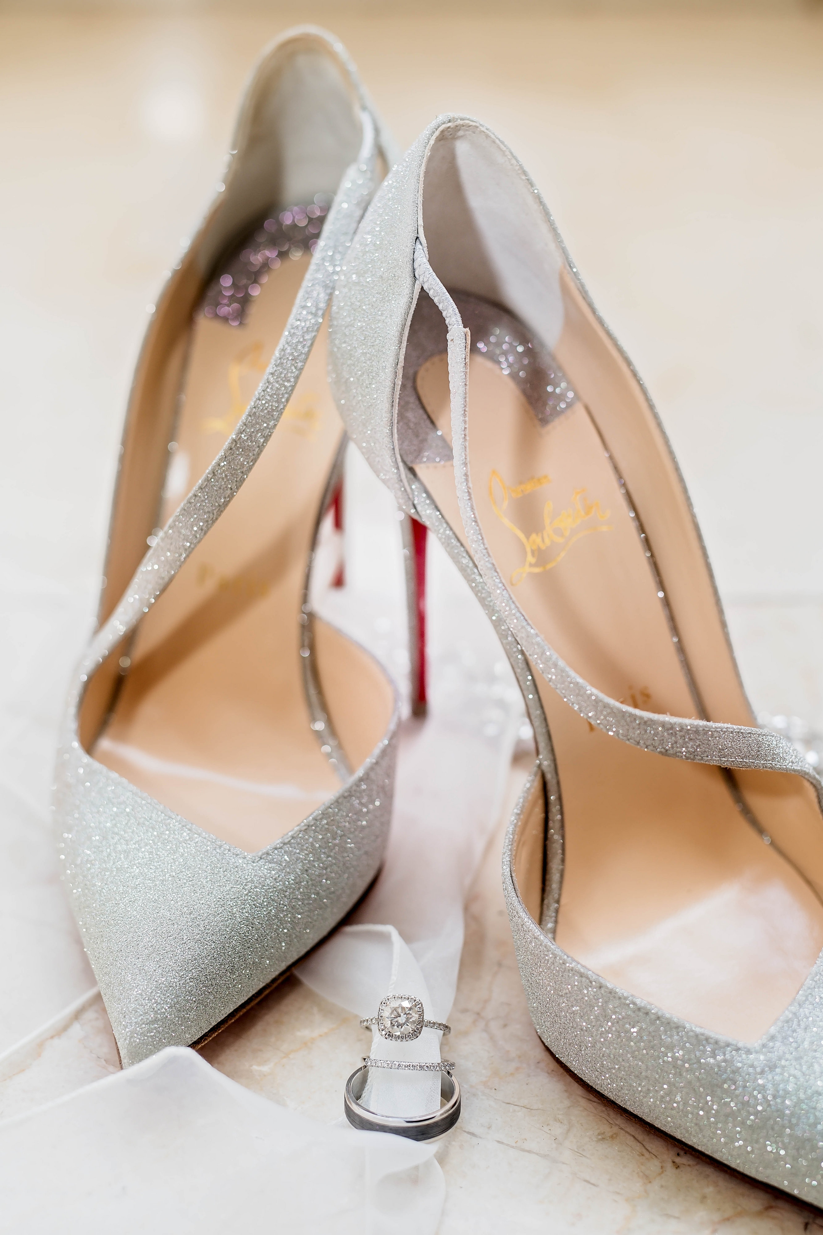 Luxury Loubioutin Wedding Shoes - Photography: Pharris Photos