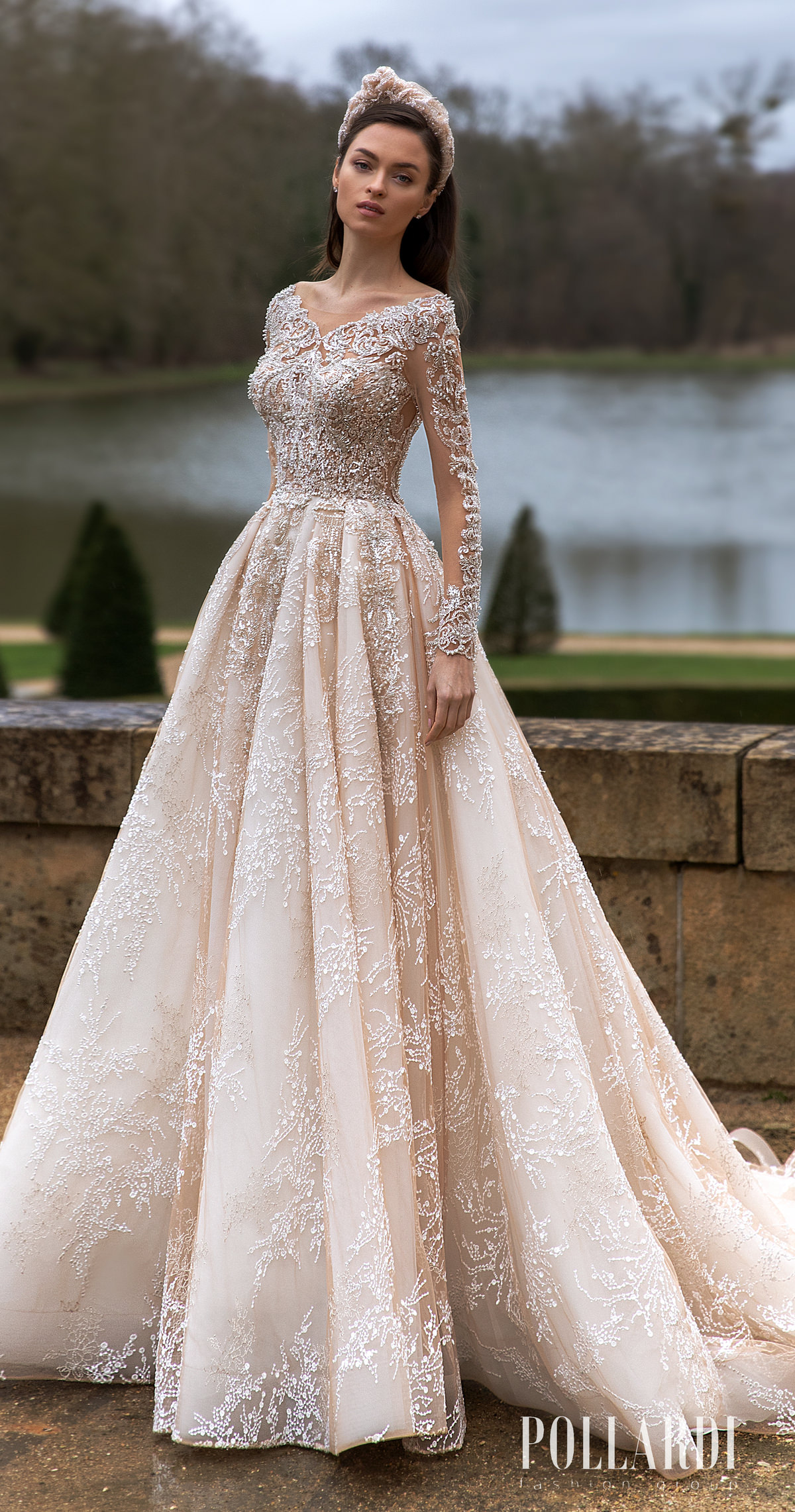 Pollardi Wedding Dresses 2021 Royalty Bridal Collection - 3198_1 Solemnity