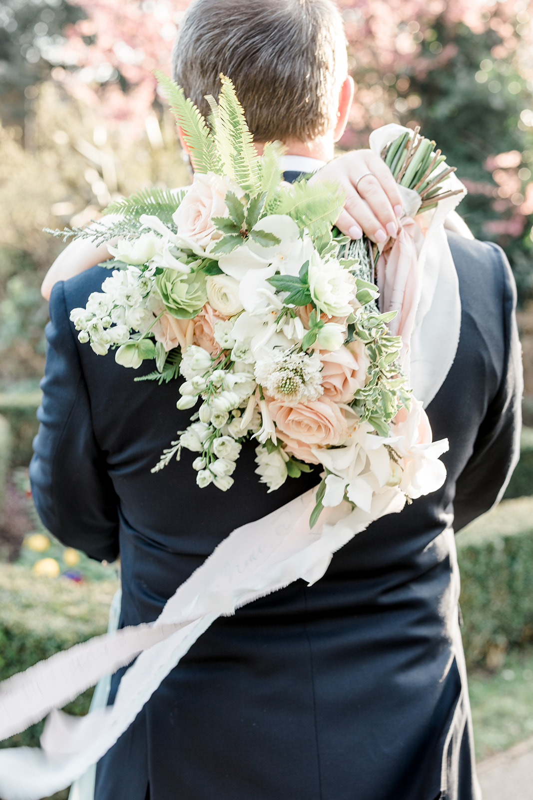 Wedding bouquet with blush roses - Kelsie Scully Photography
