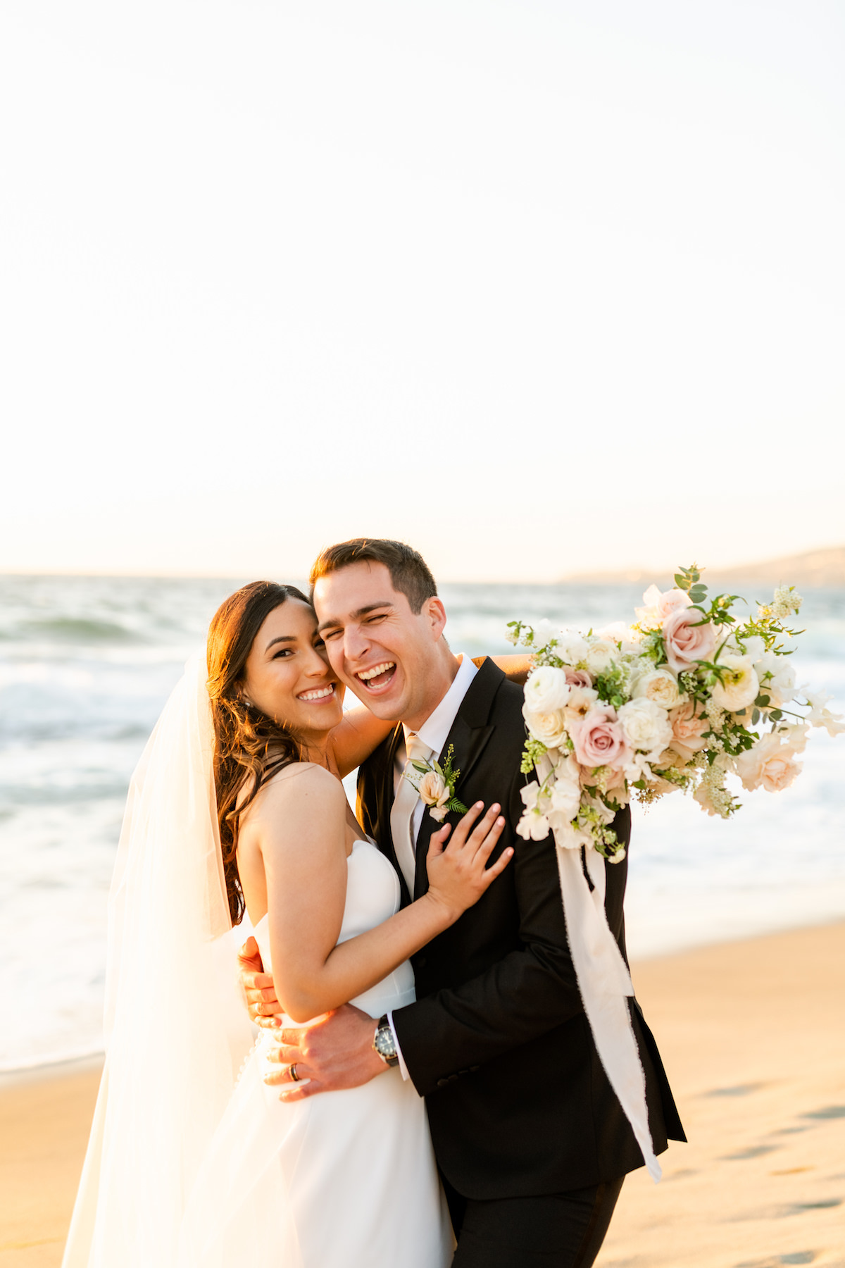 Beach sunset wedding photo - Holly Sigafoos Photo