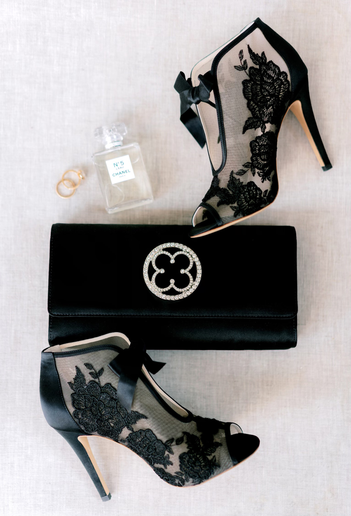 wedding shoes and purse