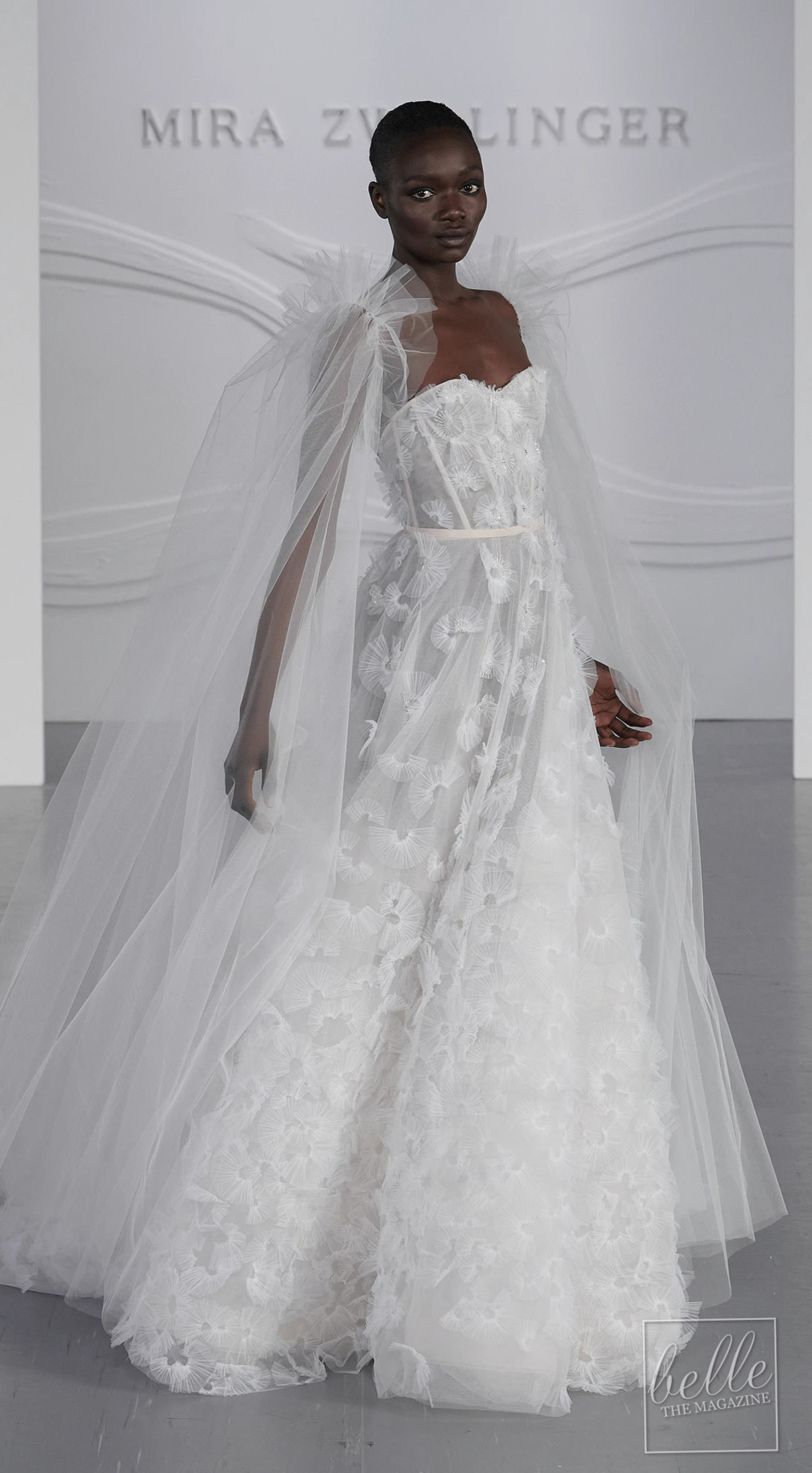 Wedding dress trends 2021 - Capes- MIRA ZWILLINGER FIFI