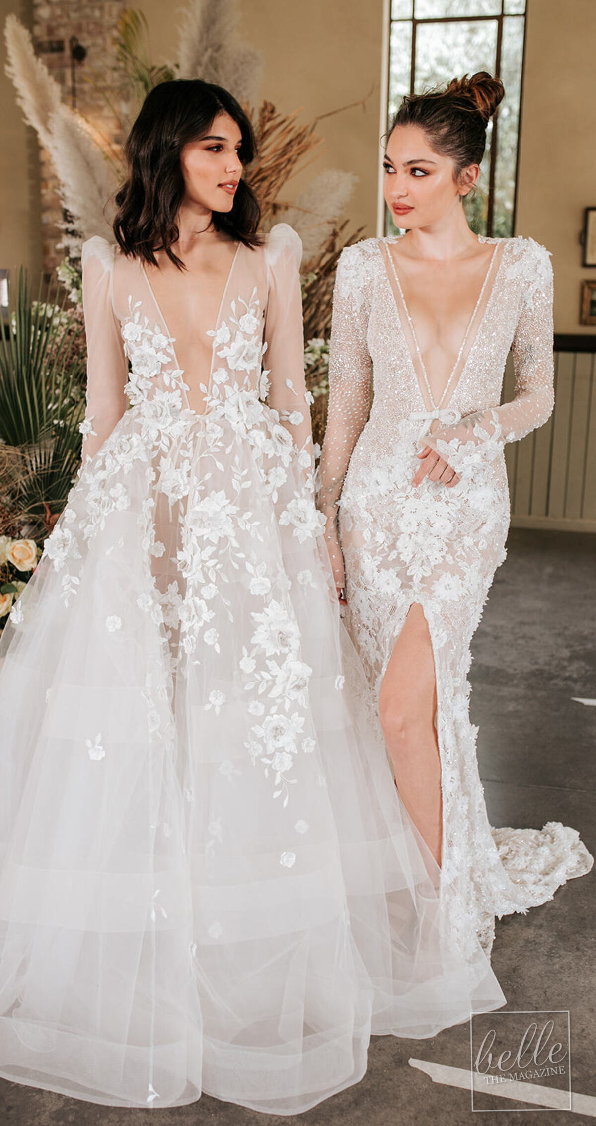 Wedding dress trends 2021 - Florals - BERTA Spring 2022