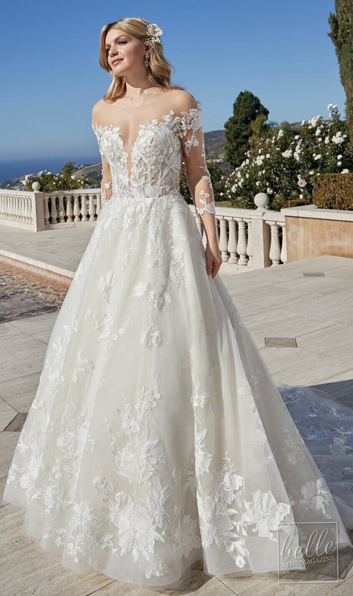 Wedding dress trends 2021 - Minimalist gown - CASABLANCA BRIDAL 2459 Sasha