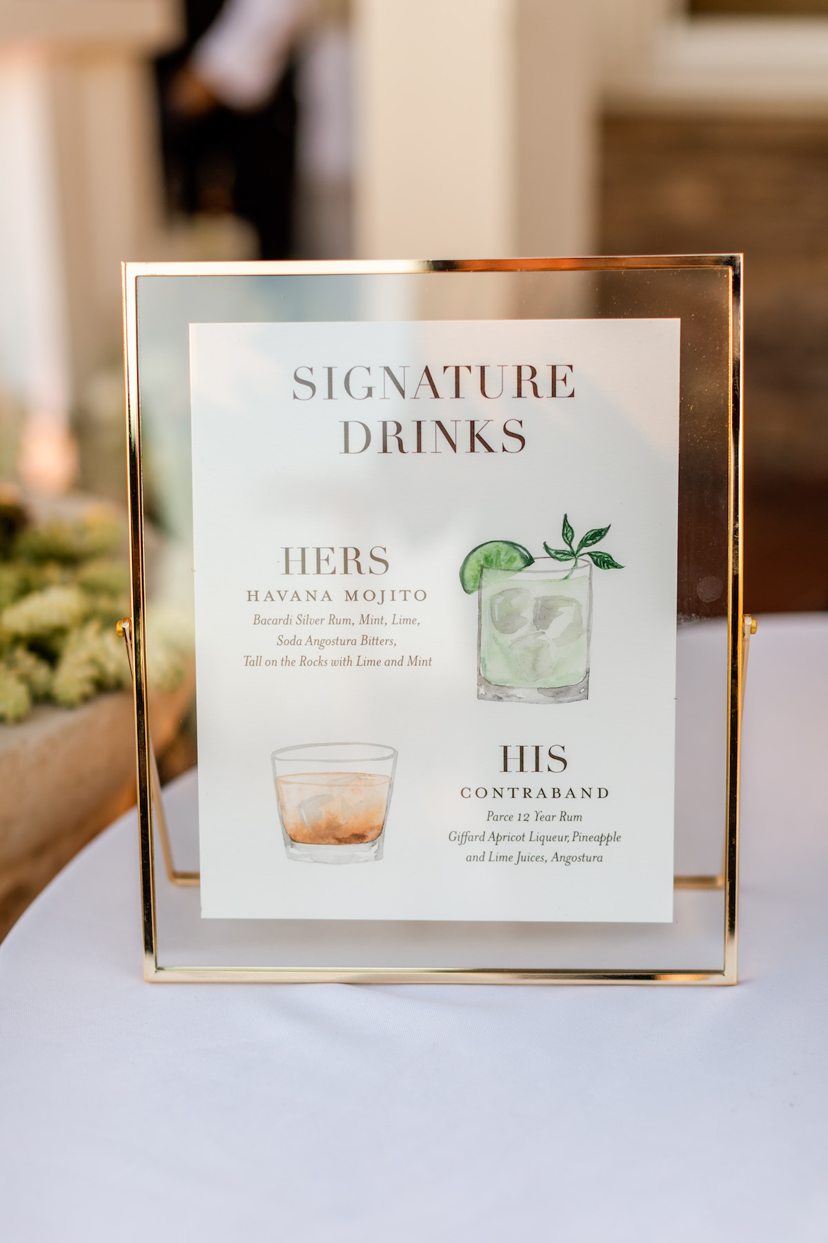 Wedding sign wit signature drinks - Holly Sigafoos Photo