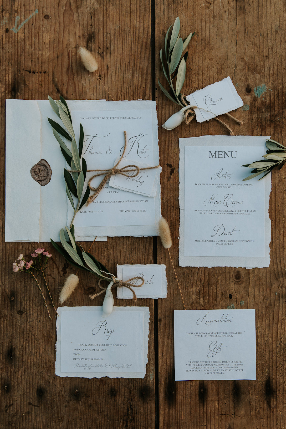 Vintage wedding invitations – Antonio Lucá Photographer