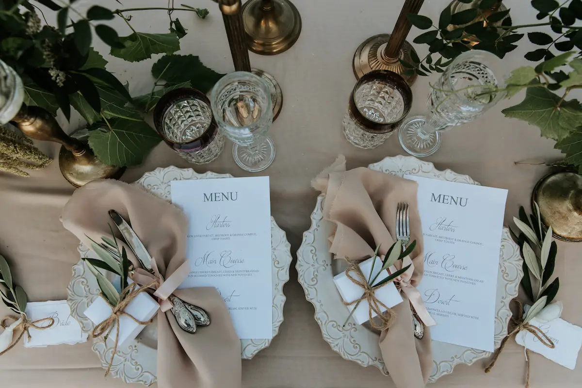 Wedding place settings – Antonio Lucá Photographer