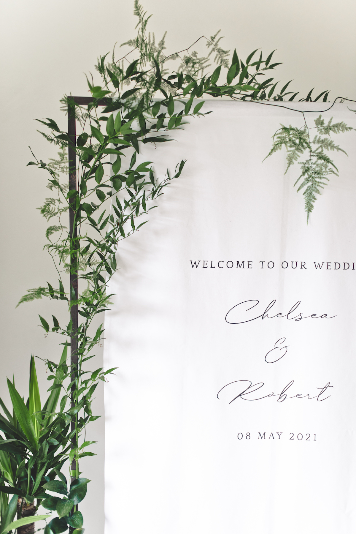 Welcome Wedding Sign - Banner Stand