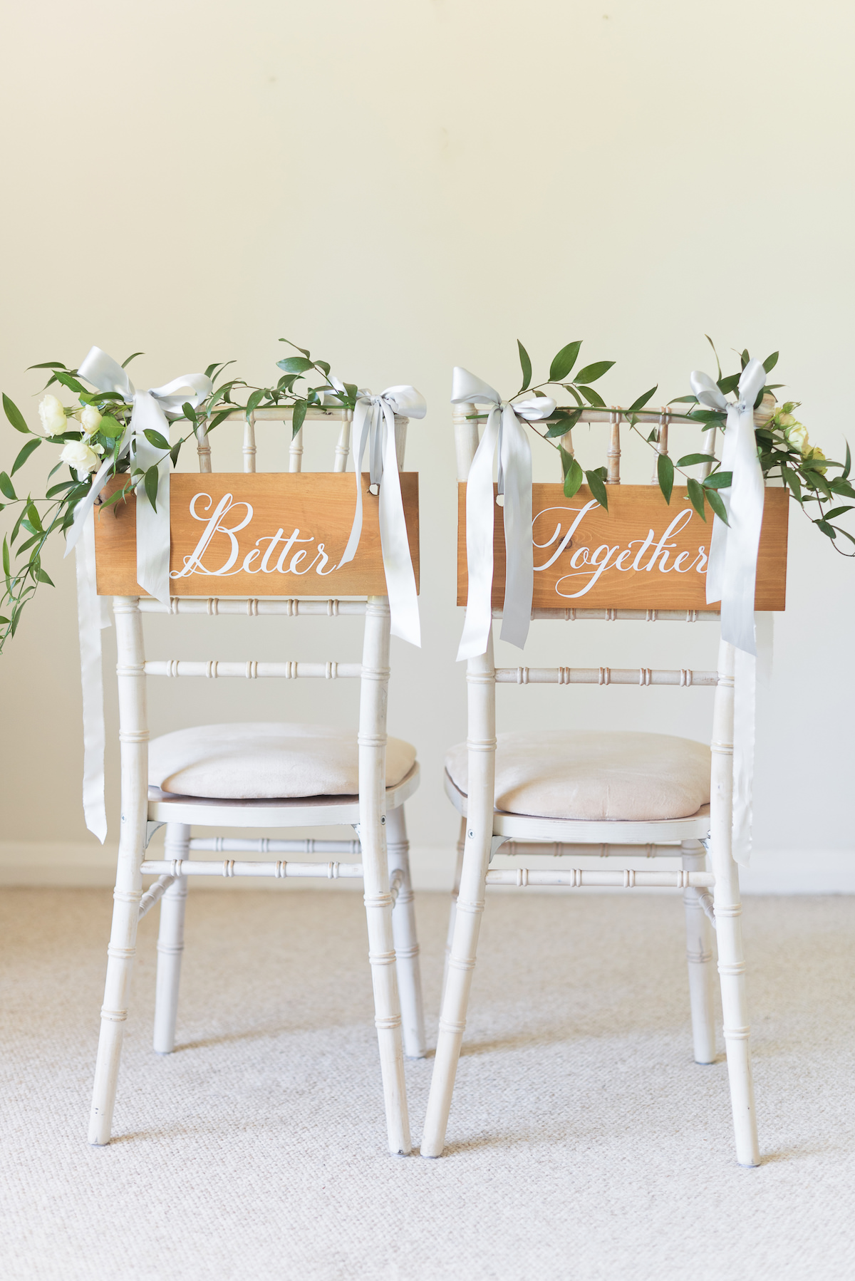 Wood Table Wedding Signs