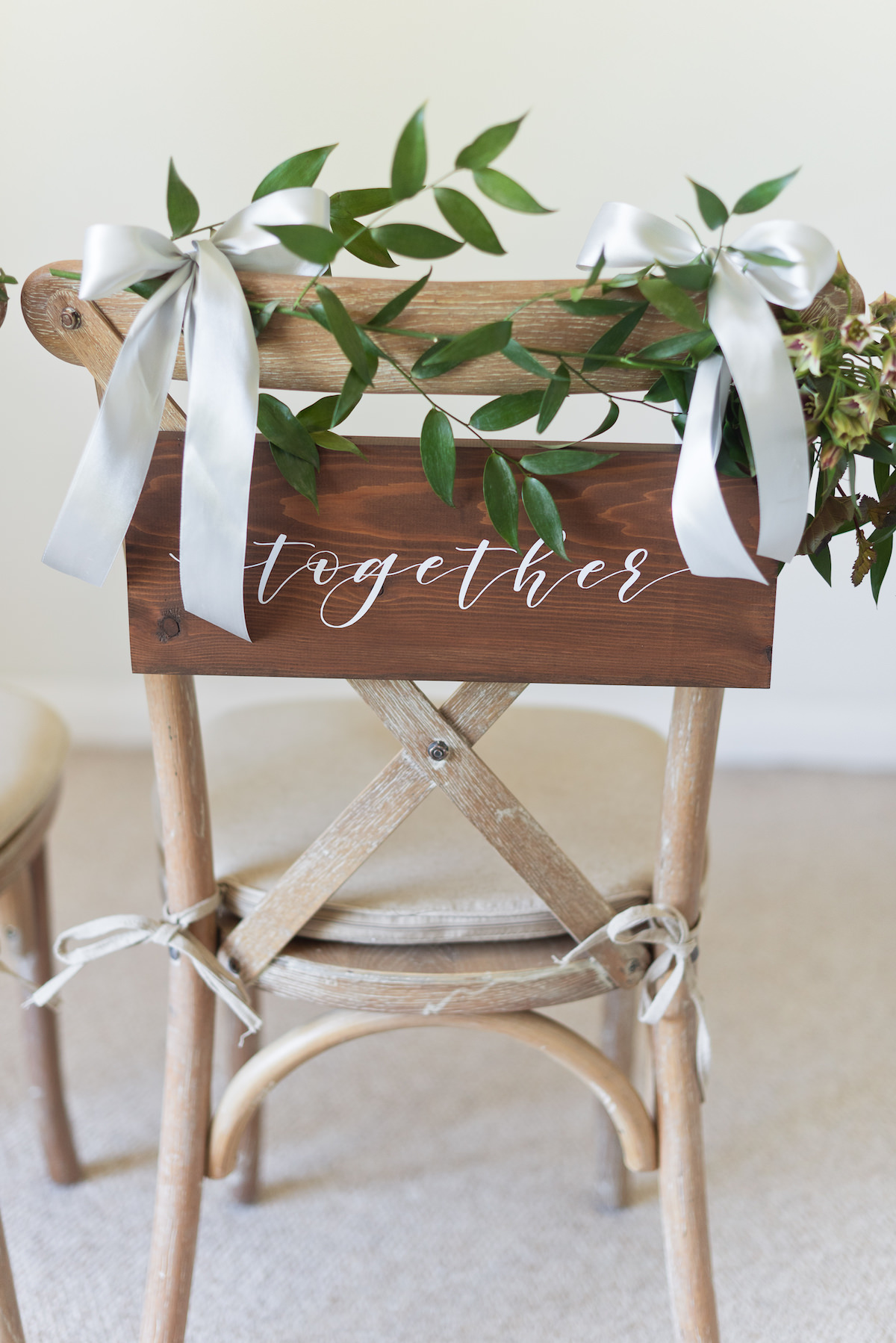 Wood Table Wedding Sign