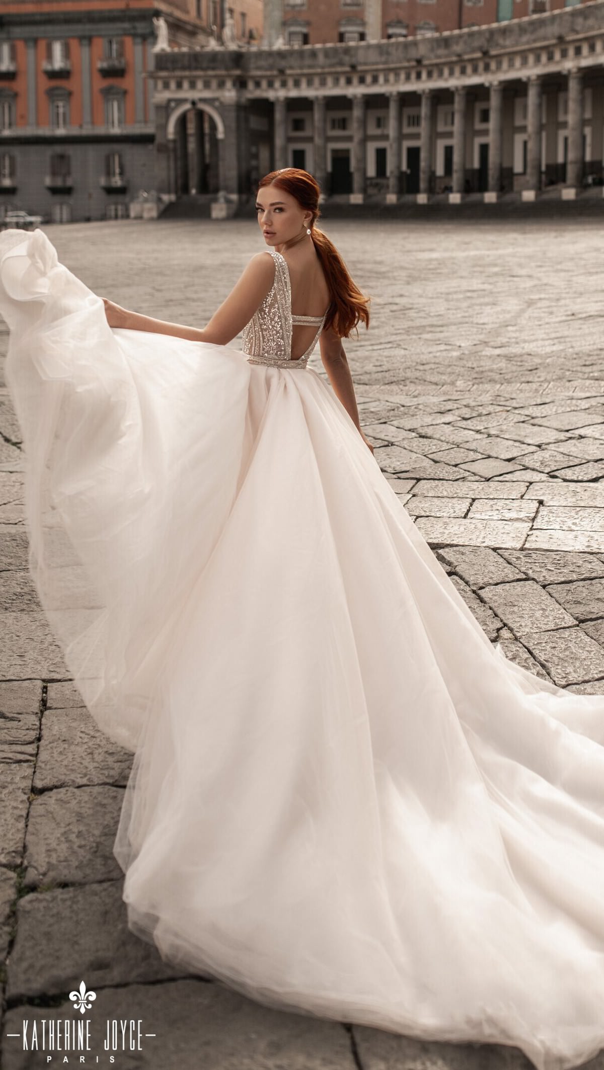 A-line Vinatge Wedding dress by Katherine Joyce 2022 Bridal Collection