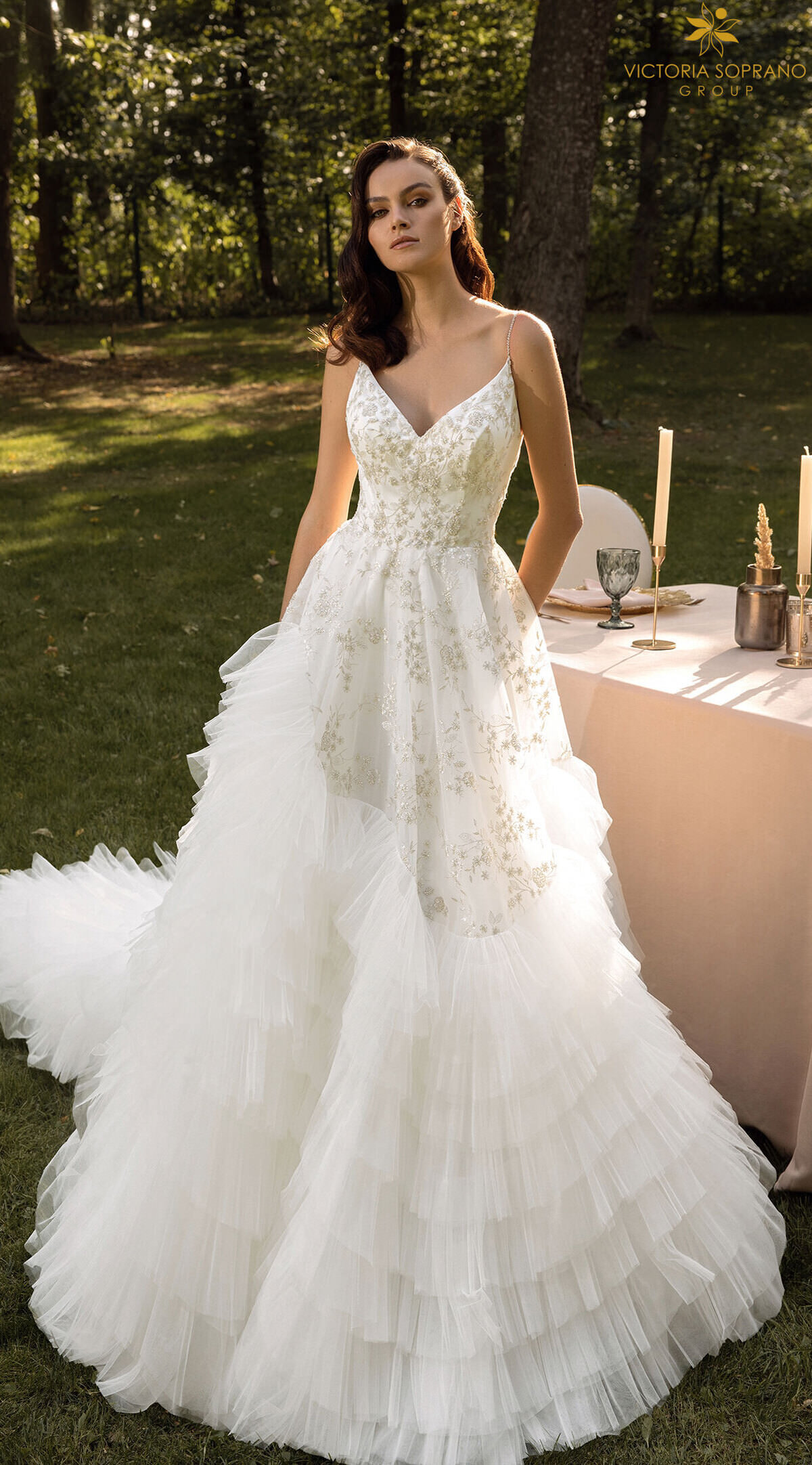 A-line Vinatge Wedding dress by Victoria Soprano 2022 Bridal Collection