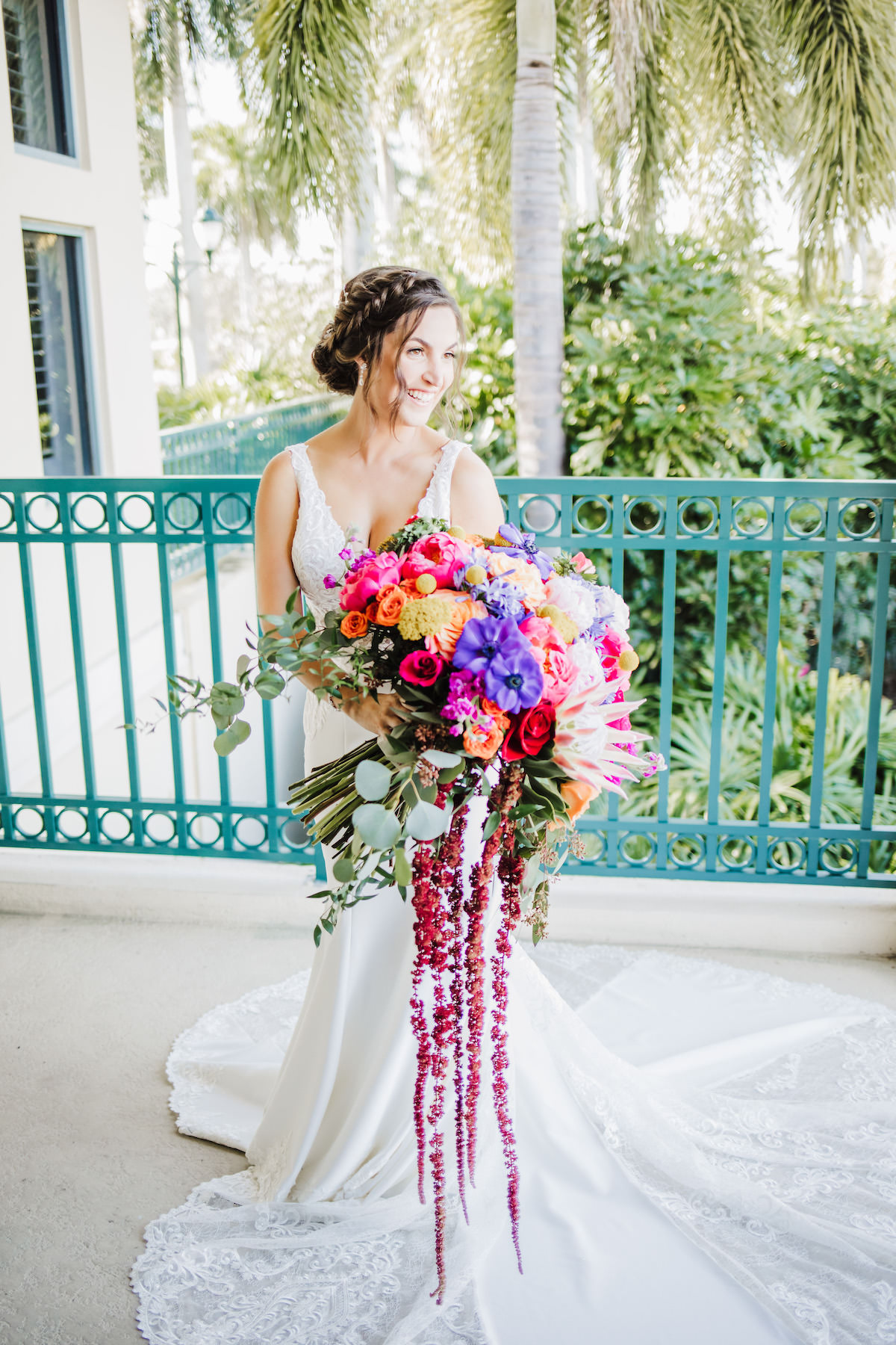 Colorful bridal bouquet - Bohemian Road Photography