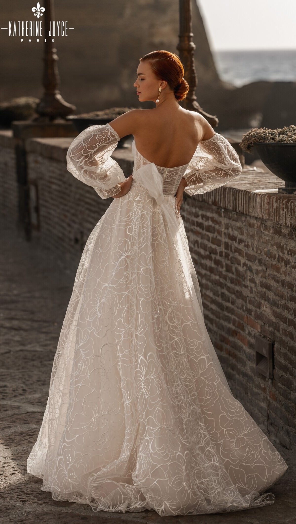 Long Sleeves Vintage Wedding dress by Katherine Joyce 2022 Bridal Collection